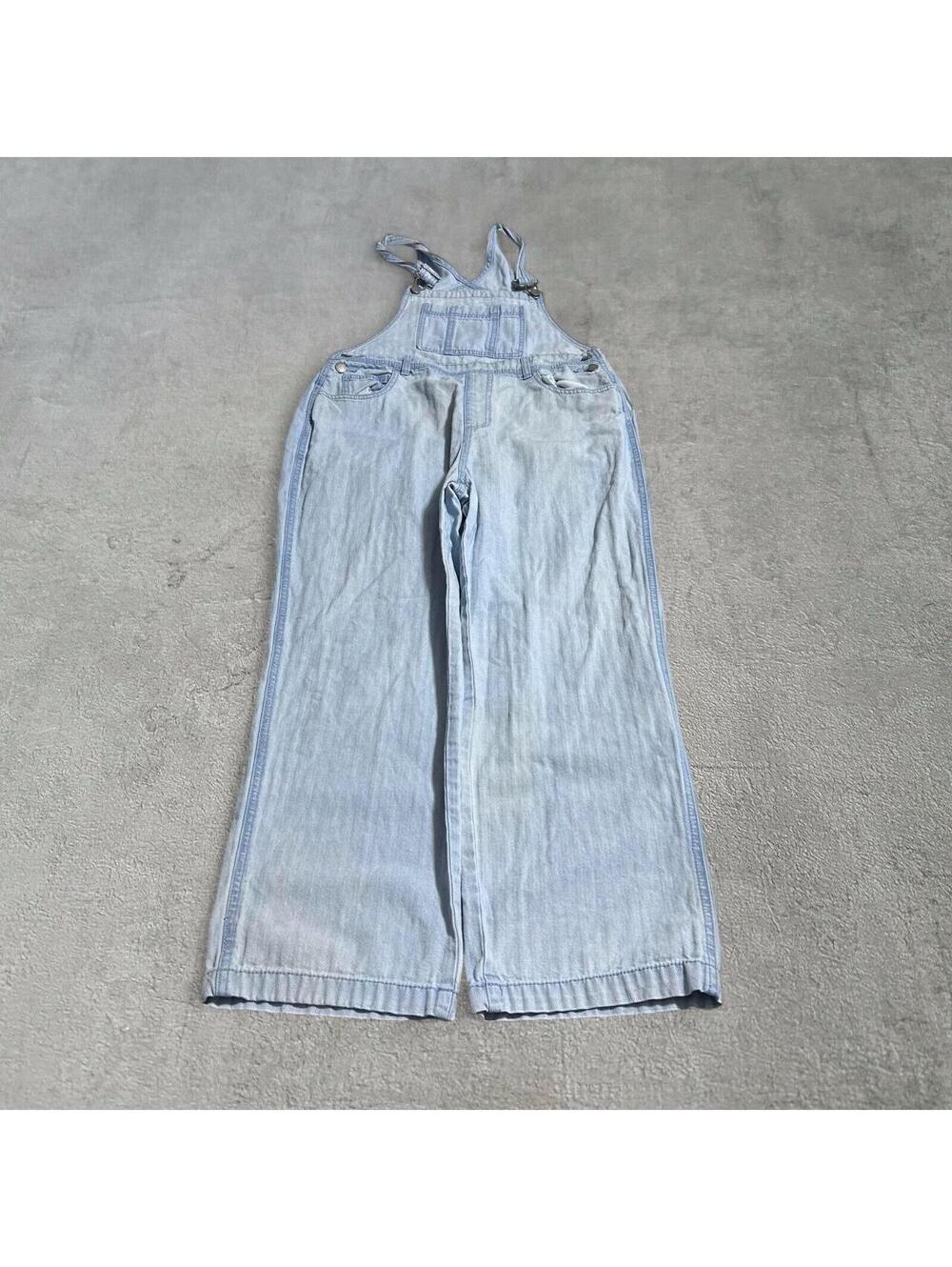 universal thread herringbone denim overalls